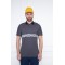 Gri İş Güvenliği Polo Yaka T-Shirt – Dayanıklı ve Rahat İş Kıyafeti