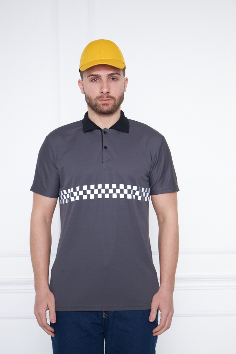 Gri İş Güvenliği Polo Yaka T-Shirt – Dayanıklı ve Rahat İş Kıyafeti