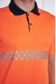 Turuncu İş Güvenliği Polo Yaka T-Shirt – Yüksek Görünürlüklü ve Konforlu İş Kıyafeti