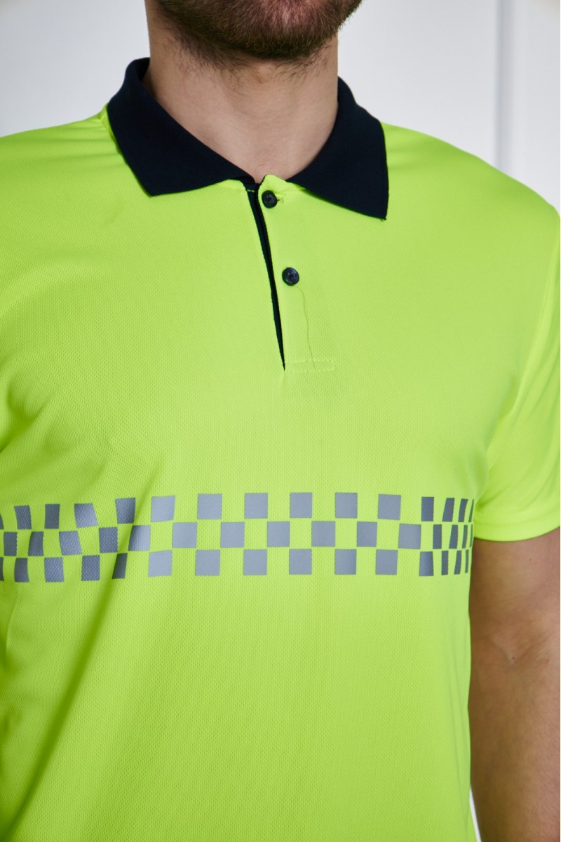Yeşil İş Güvenliği Polo Yaka T-Shirt – Konforlu ve Dayanıklı İş Kıyafeti