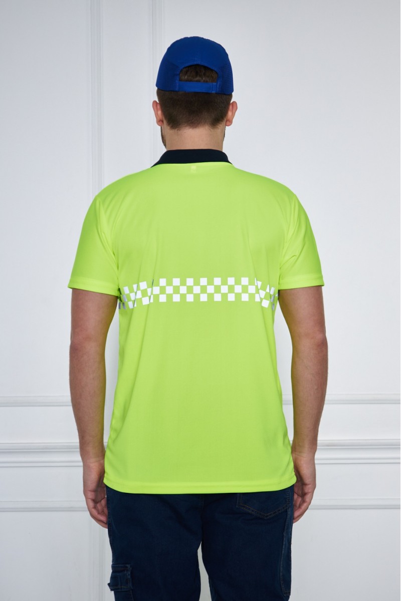 Yeşil İş Güvenliği Polo Yaka T-Shirt – Konforlu ve Dayanıklı İş Kıyafeti