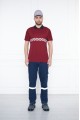 Bordo Reflektörlü İş Güvenliği Polo Yaka T-Shirt – Yüksek Görünürlüklü ve Dayanıklı İş Kıyafeti