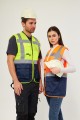 Yeşil-Lacivert Yönetici İkaz Yeleği – Mühendis Yeleği, Şık ve Fonksiyonel İş Güvenliği Yeleği