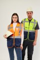 Yeşil-Lacivert Yönetici İkaz Yeleği – Mühendis Yeleği, Şık ve Fonksiyonel İş Güvenliği Yeleği