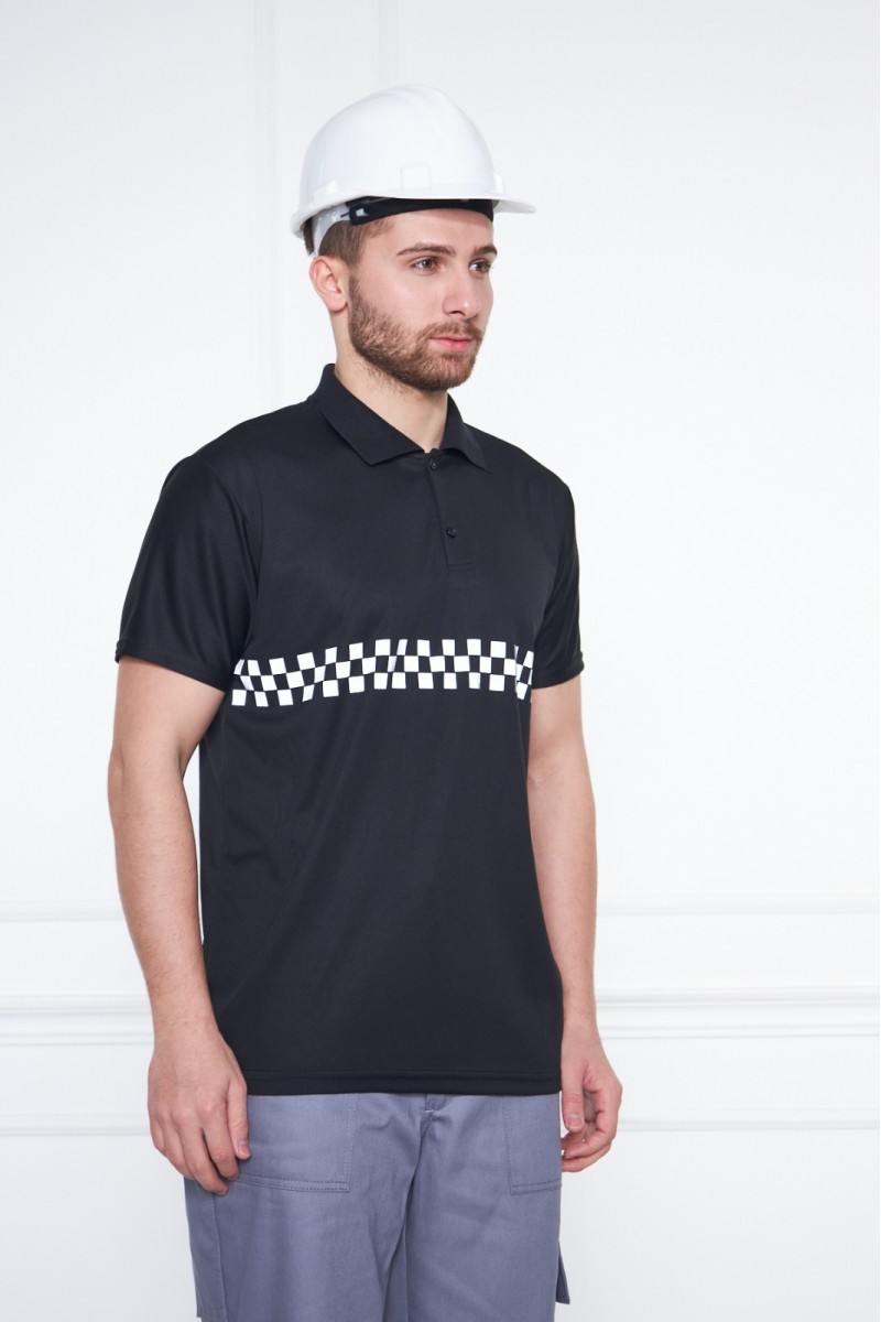 Dry Touch Polo Yaka T-Shirt Siyah