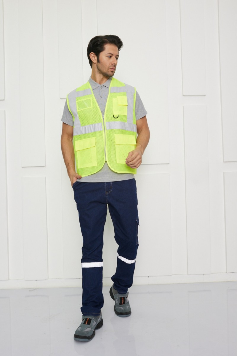 FİLE SARI MÜHENDİS YELEĞİ