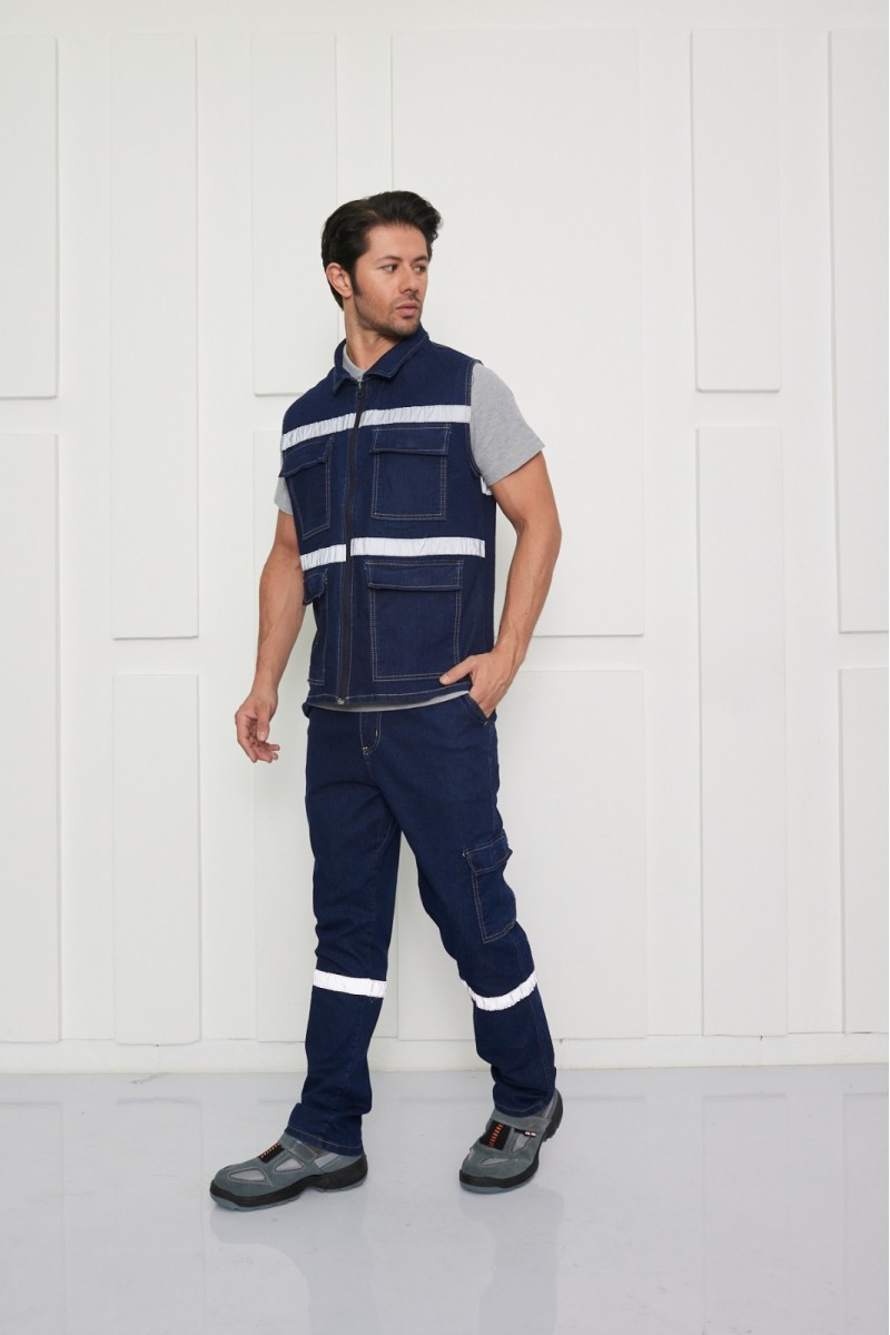 KOT İŞ YELEĞİ 4 CEPLİ ( LİKRALI KUMAŞ )